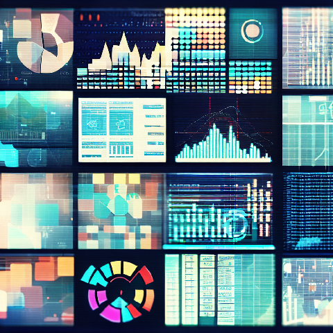 a collage of dashboards